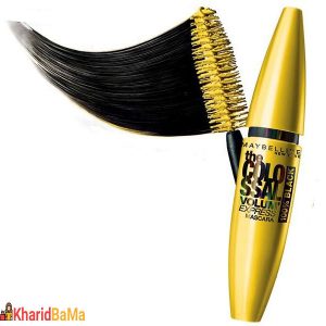 ریمل حجم دهنده میبلین مدل Volum Express Colossal 100 Percent Black