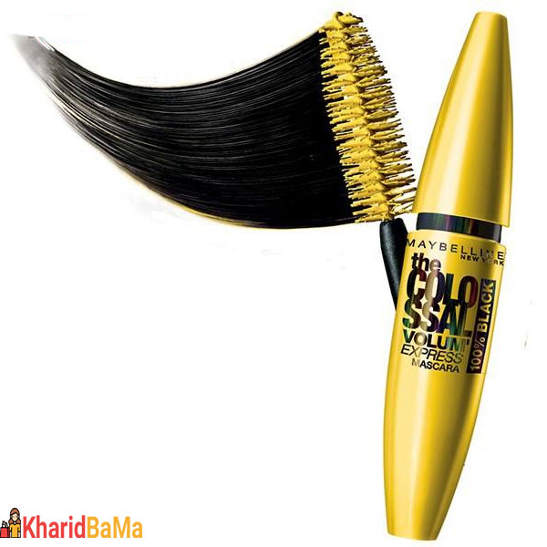 ریمل حجم دهنده میبلین مدل Volum Express Colossal 100 Percent Black