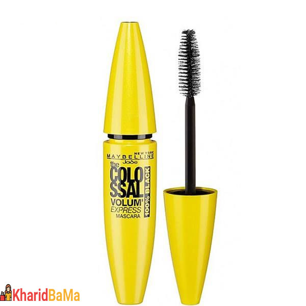 ریمل حجم دهنده میبلین مدل Volum Express Colossal 100 Percent Black