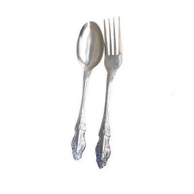 سرویس قاشق چنگال 12 پارچه طرح نگین کد 049