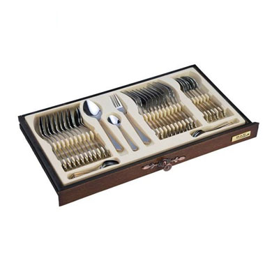 سرویس قاشق و چنگال 116 پارچه ناب استیل مدل Venice