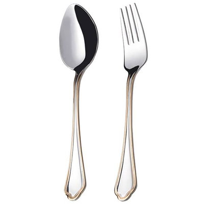 سرویس قاشق و چنگال 12 پارچه ناب استیل مدل Venice