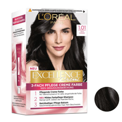 کیت رنگ مو لورآل سری Excellence شماره 1.01