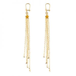 گوشواره طلا 18عیار گالری طلاباران مدل 0113