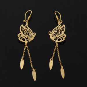گوشواره طلا 18 عیار زنانه مدل 67095