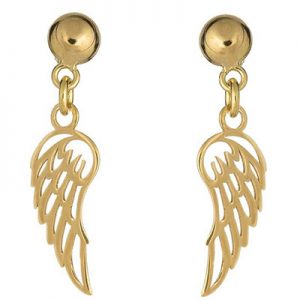 گوشواره طلا 18 عیار رزا مدل EG102