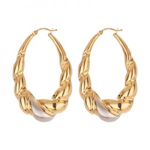گوشواره طلا 18 عیار زنانه آلند مدل BTG64