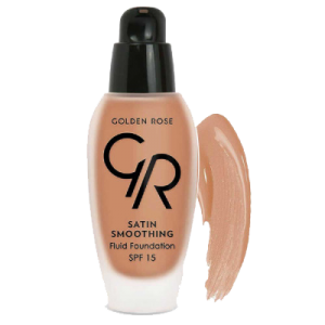 کرم پودر گلدن رز مدل Satin Smoothing مناسب پوست خشک و معمولی حجم 34 میل